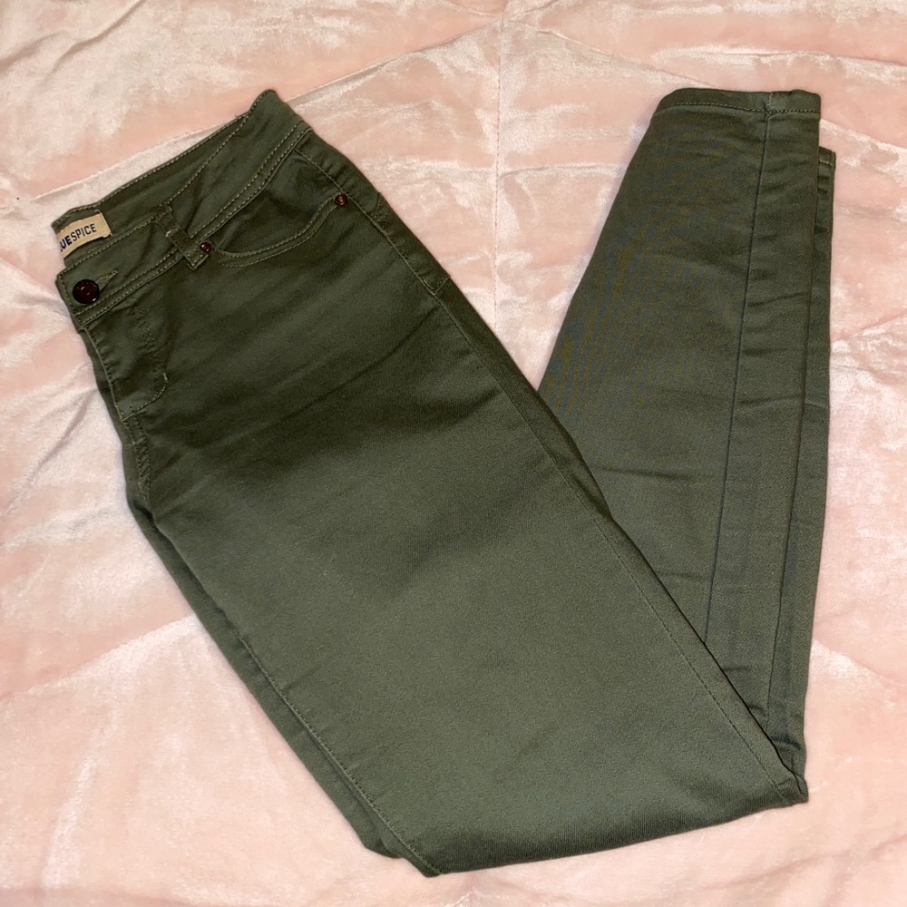 Olive Green Skinny Jeans